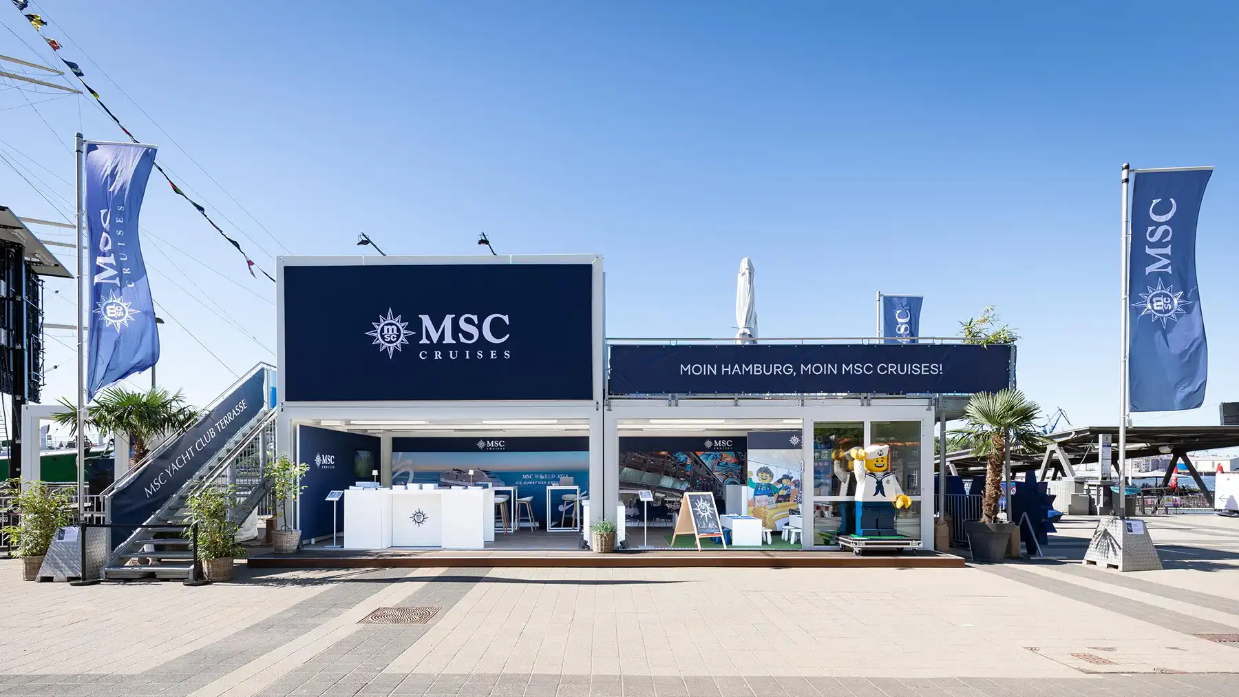MSC Stand auf dem Hafengeburtstag in Hamburg